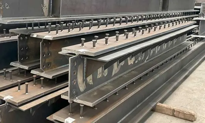 Stud Welded Steel Column Structure