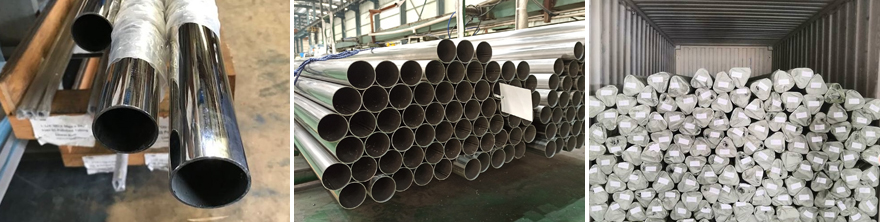 stainless steel welded pipe packing and shipping