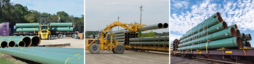 fbe coated pipe packing and shipping