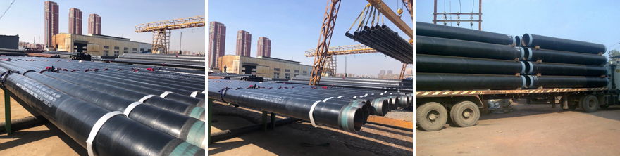 3lpe coated pipe packing and shipping