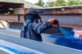 Pintura con máquina de pintura a pistola sin aire